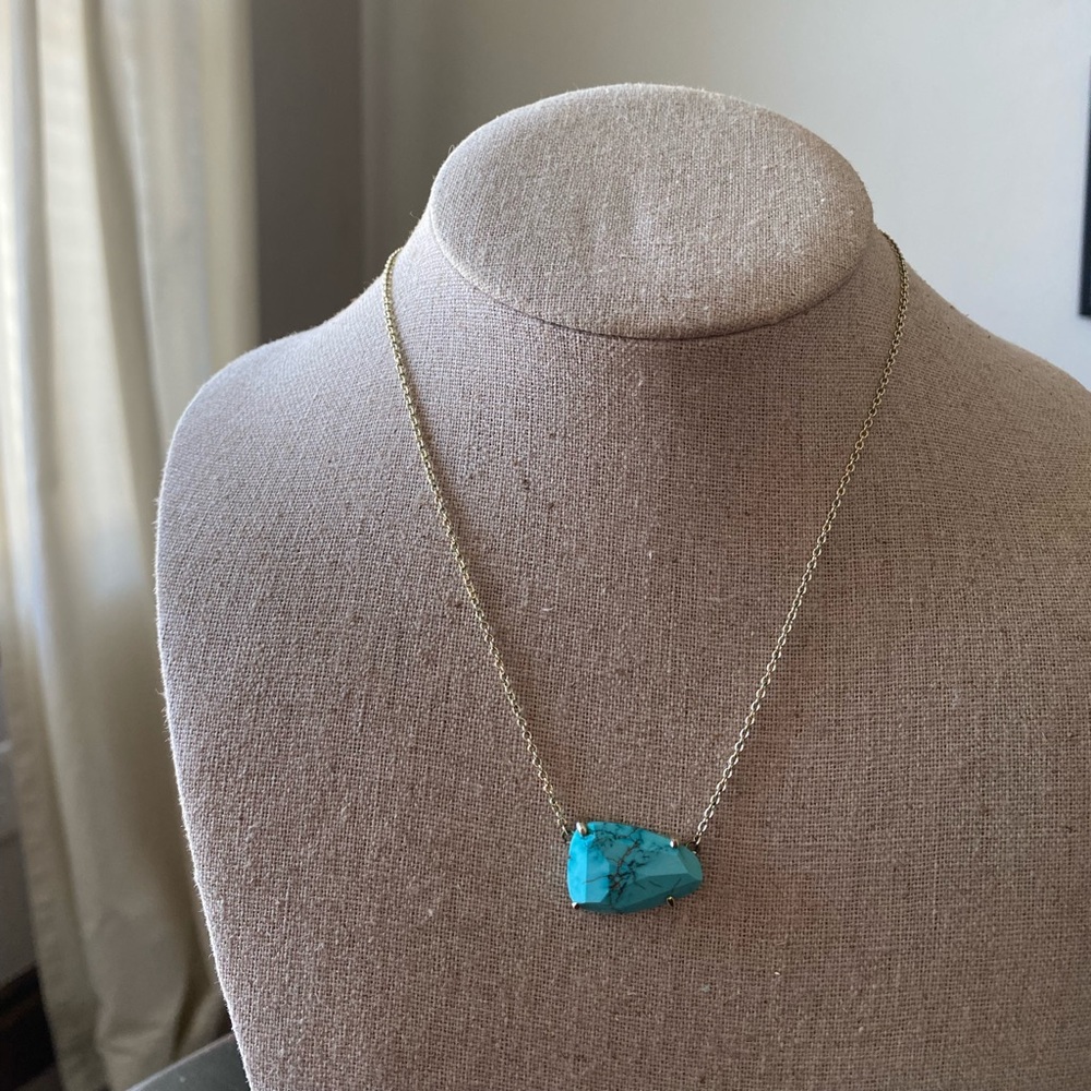 Kendra Scott Turqouise Isla pendant necklace